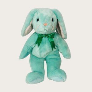 Ty Beanie Buddies Hippity Bunny 13" Plush Easter Spring Mint Green Rabbit Toy